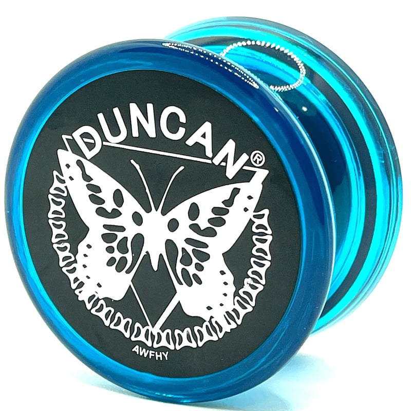 ヨーマニバタフライ（アクアブルー・シルバーロゴ）YOYOMANIAX