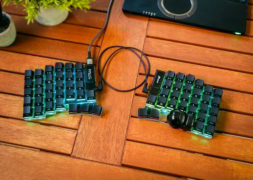 美品】Keyball61 組み立て済み完成品 静音 トラックボール 美品