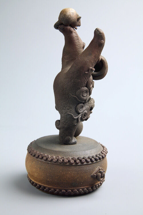 陶彫「ねずみと笑獅子」／堀口五明笑 | 人気クラフト作家作品通販