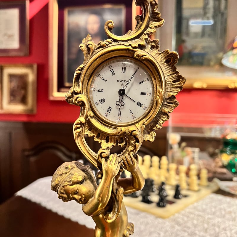 SWIZA アンティークな天使の機械式手巻き時計 | アンティーク家具と