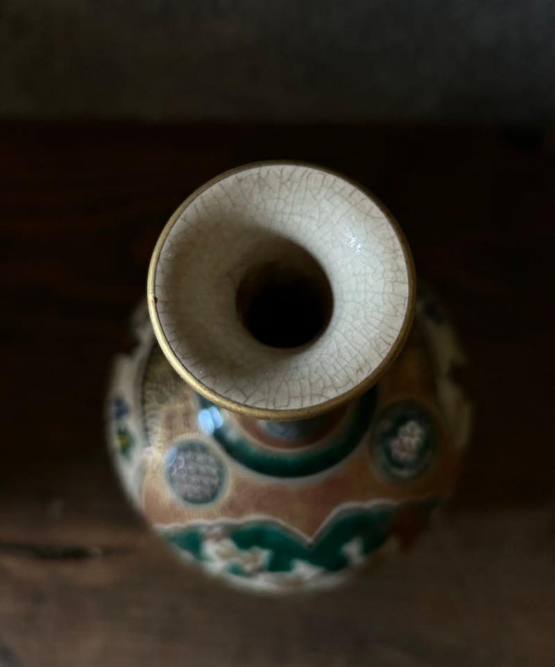 九谷焼 佐野慧成 大壺 骨董 アンティーク 九谷焼 佐野慧成 大壺 骨董