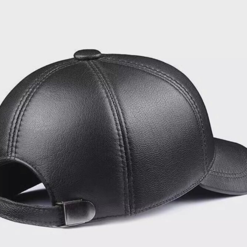 新品セレブレザー celebleather 本革レザー 牛皮カウレザー キャップ