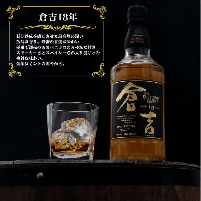 マツイピュアモルトウイスキー「倉吉 18年」 | MatsuiWhisky