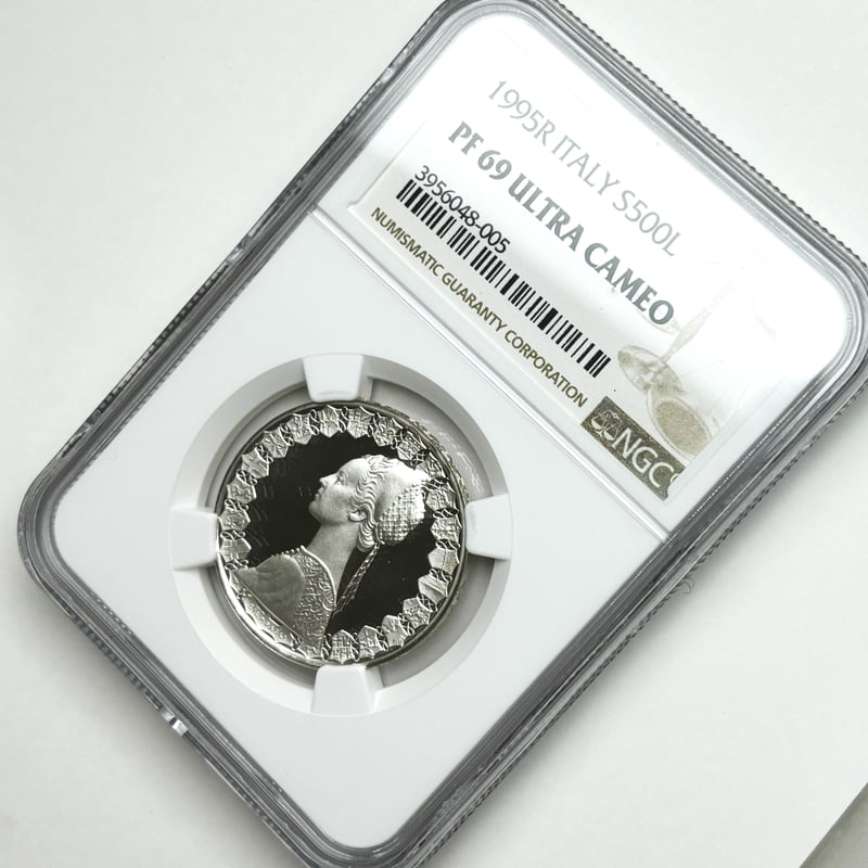 1995年 イタリア コロンブス 500リラ 銀貨 PF69 NGC 最高鑑定品 | Coin