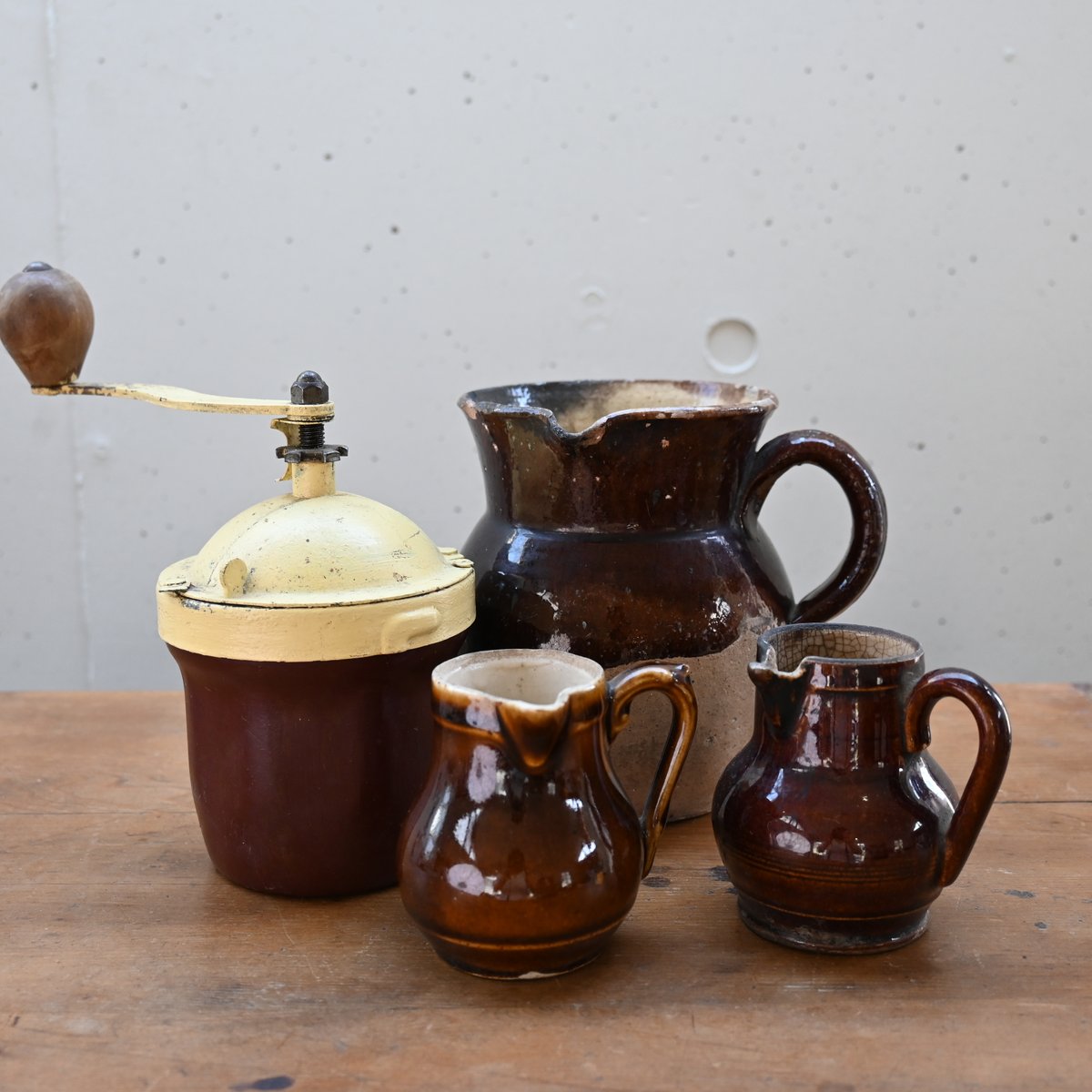 南仏 アンティーク 陶器のポット コンフィチュール ジャー フランス 南