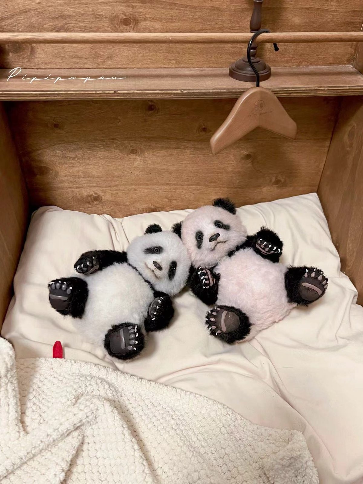 テディベア 海外 作家 アートドール パンダ リアル ぬいぐるみ ハチ