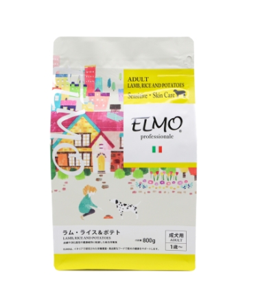 ELMO ラム・ライス・ポテト 成犬用 3kg×3袋 ELMO 暑苦しい エルモ ラム