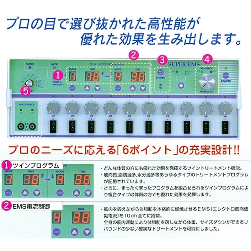 スーパーEMS -Super EMS- | プロ用美容エステ機器 プロ用化粧品の販売