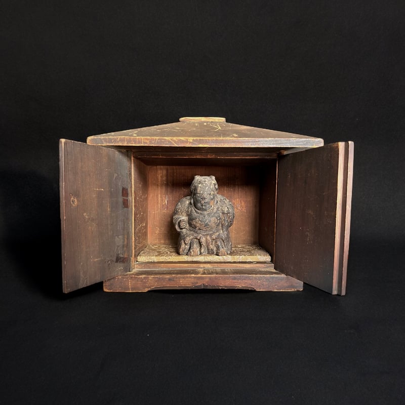 瓦厨子 古道具 アンティーク No.3 瓦質祠 瓦厨子 古道具 アンティーク