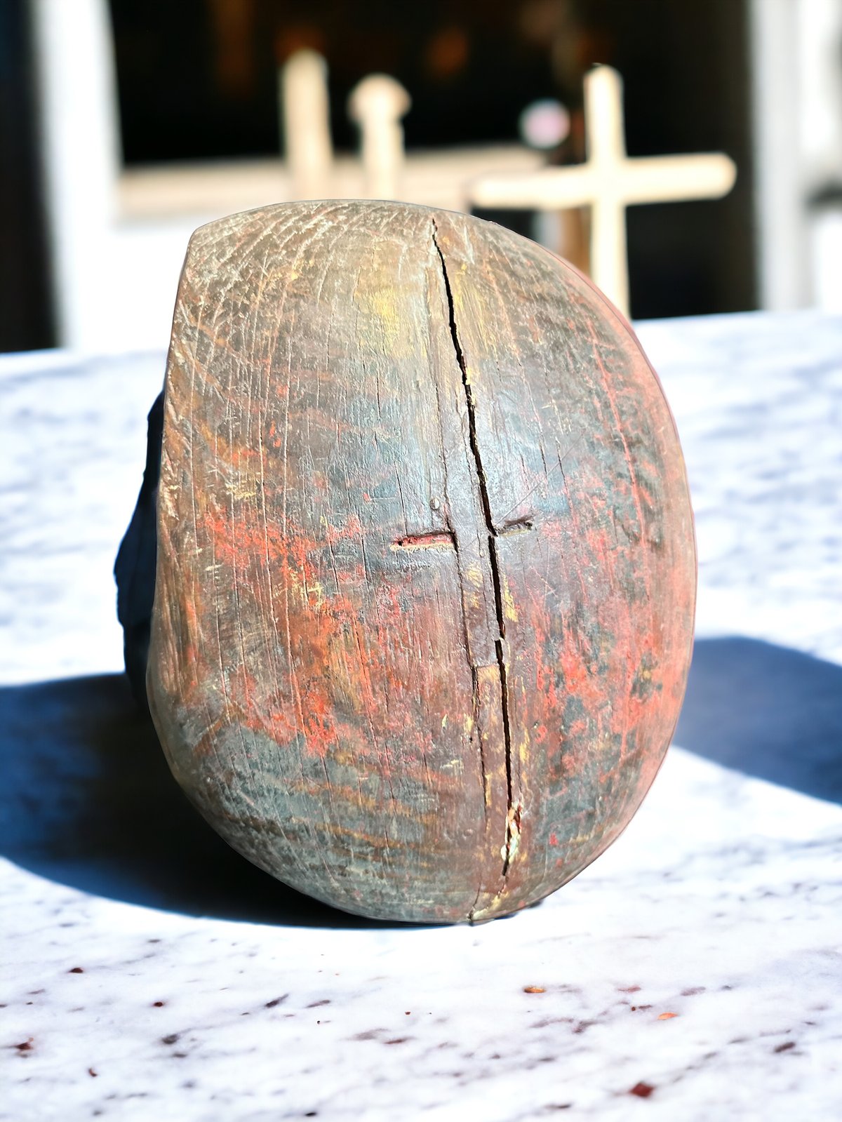 ◇極希少 大正時代◇相州だるま(達磨/ダルマ) 張り子された状態 木製木