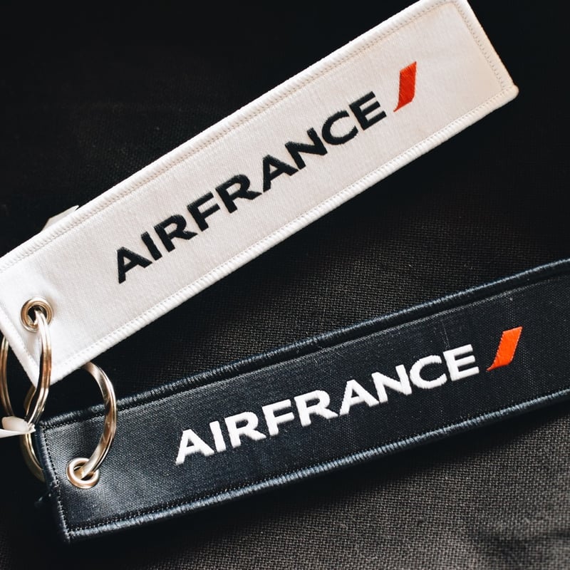 エールフランス90周年限定トートバッグ 2種セット キーホルダー付 エコ