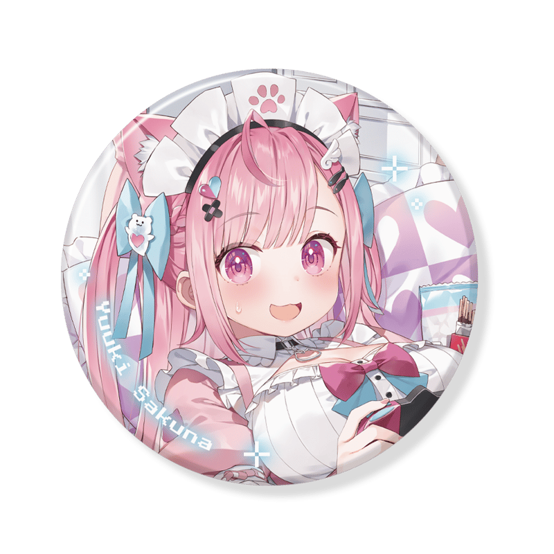 結城さくな 誕生日記念グッズ 缶バッジ 2種セット 60個 結城さく