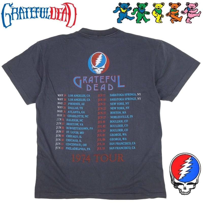 GRATEFUL DEAD グレイトフルデッド Tシャツ ブラック Lサイズ アメリカ