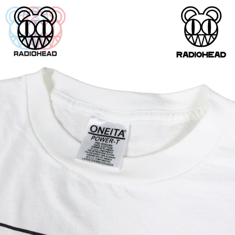 RADIOHEAD レディオヘッド 2008 Tシャツ 白 XS RADIOHEAD レディオ