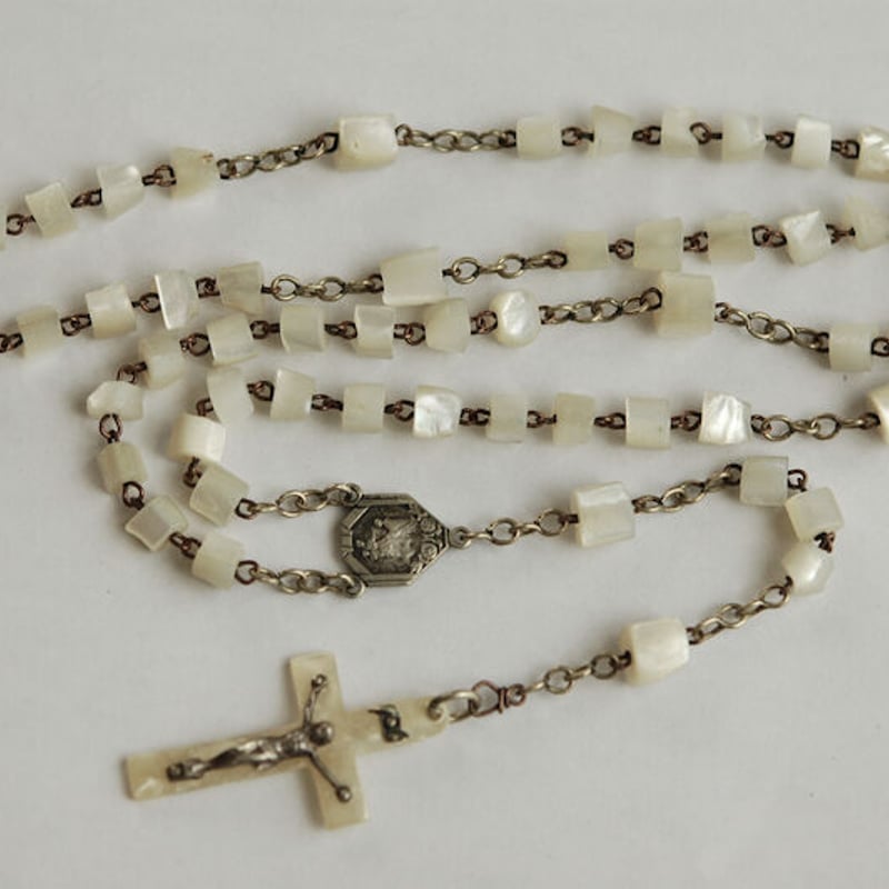 マザーオブパールのヴィンテージロザリオ/フランス | 『スワロー商會
