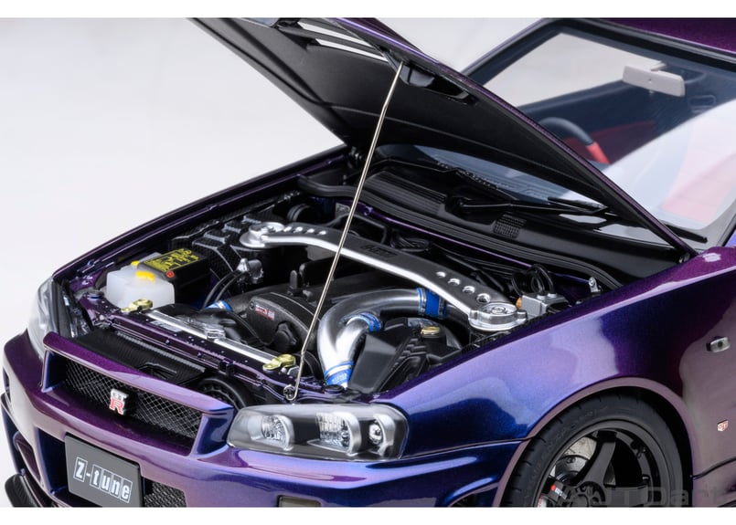AUTOart 1/18 ニスモ R34 GT-R Z-tune （ミッドナイトパープルⅢ）