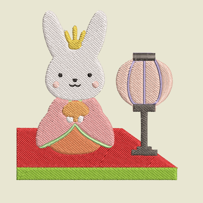 月魚ひろこ だるまうさぎのお雛様 月魚ひろこ だるまうさぎのお雛様 月魚