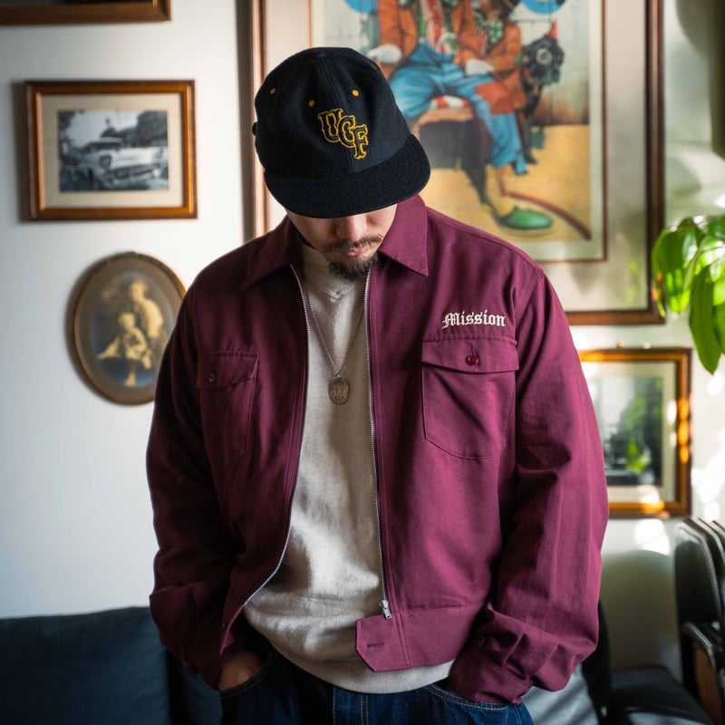 Burgundy】MISSION DIST. WOLFPACK JACKET | NATIV