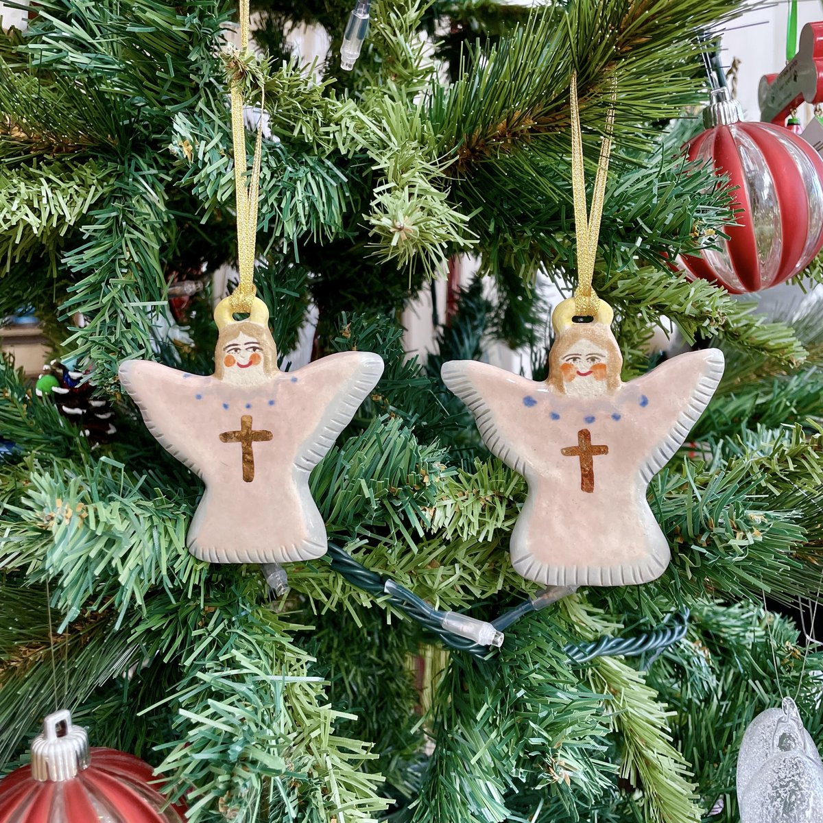 妻の作った 大天使 オーナメント 陶芸 妻の作った 大天使 オーナメント