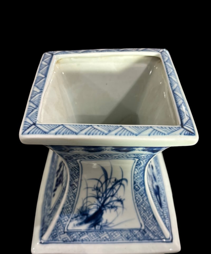 古染付花瓶大清康熙年製