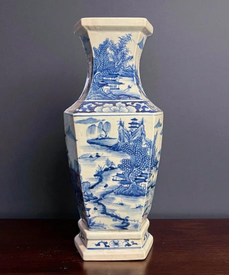 究極の美◼️古美術品、蔵から凄そうな青い壺が出て来ました！壷、花瓶