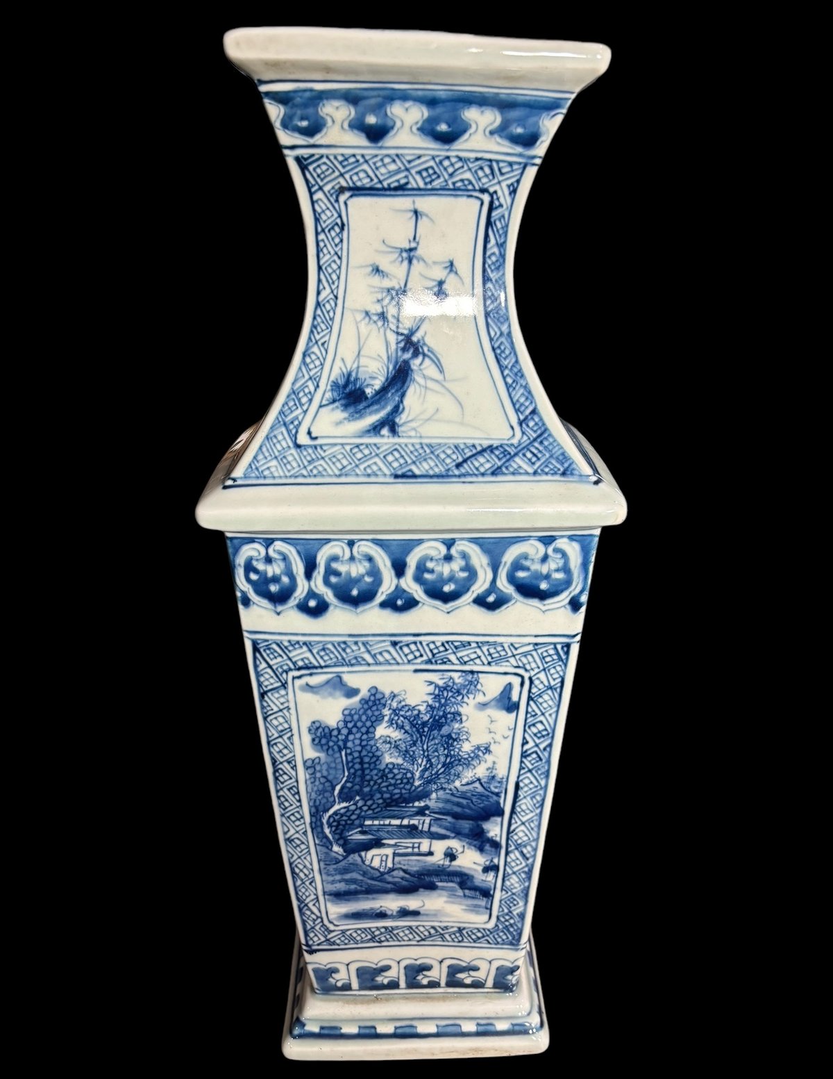 古美術 大清康熙年製 在銘 染付唐草紋 中國 骨董品