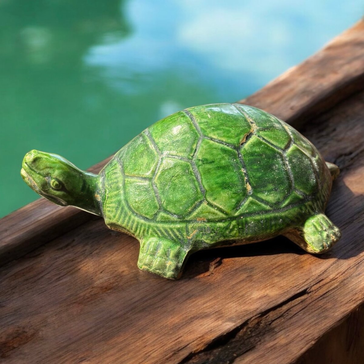 ○中国アンティーク 内側緑 小物入れ 彩色 磁器 骨董 骨董品 置物 中国