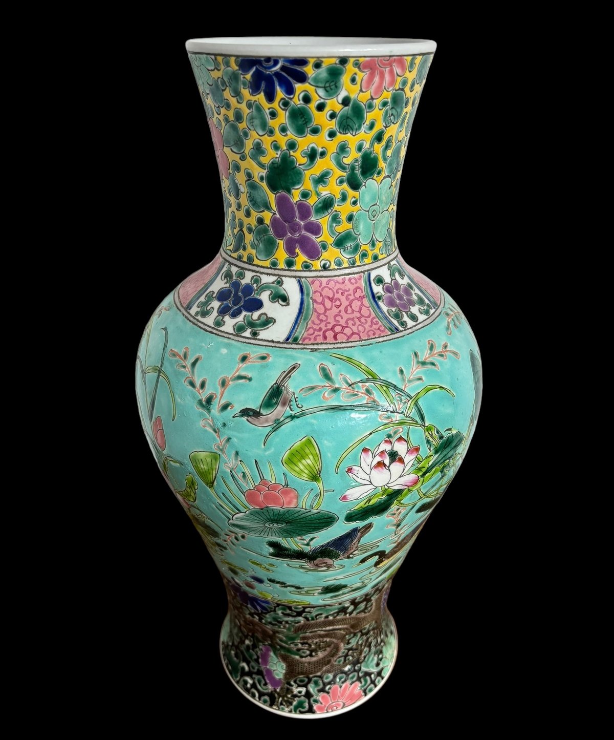 古染付花瓶大清康熙年製