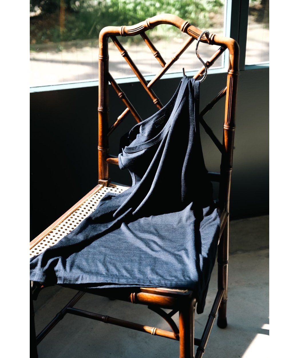 トップス Ex. WASHABLE SILK TENJIKU TANK TOP トップス Ex. WASHABLE