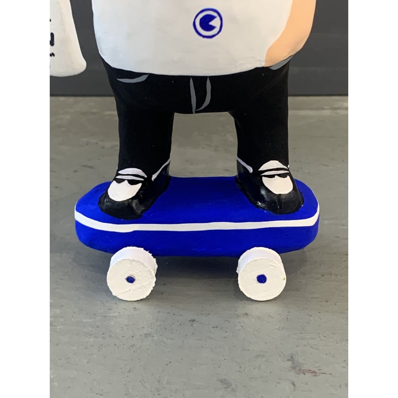 寿印 スケボーだるま CIBONE スケボー達磨 へび 蛇 ソフビ フィギュア 寿印