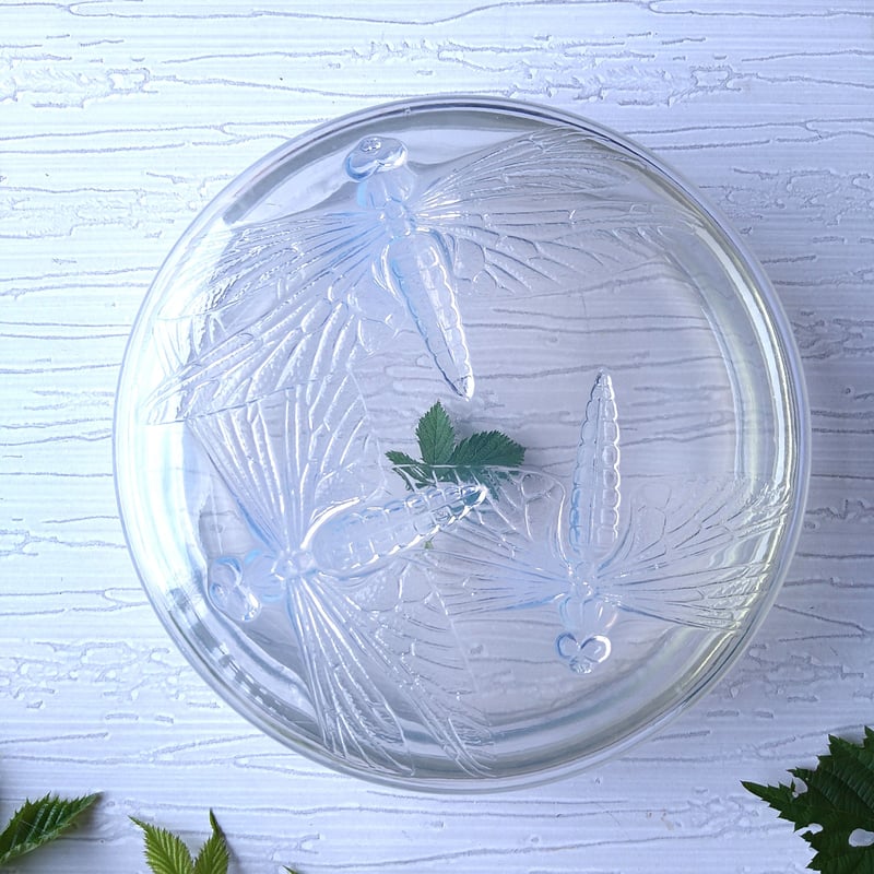 R.Laliqueルネ・ラリック1921年トンボのボンボン入れオパールセント