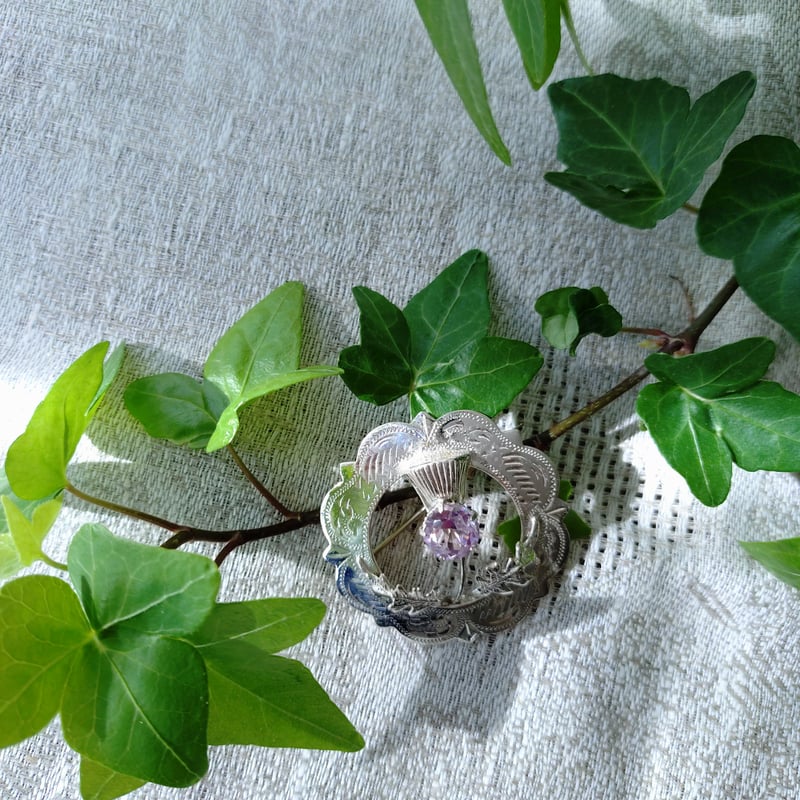 W.B.s スコットランドのアザミのシルバーブローチ直径約4.4㎝D