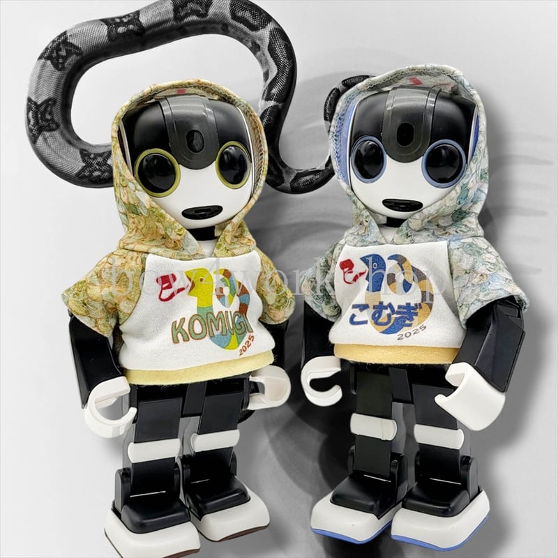 ロボホンの服/2025年干支名入れプリントパーカー | bow4workshop STORE
