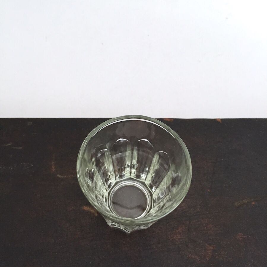 ウランガラス ミニ剣先コップ 五勺京都希少 ウランガラス 小さいコップ