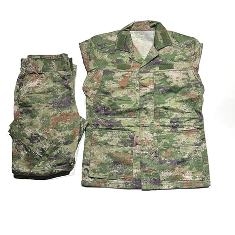 国内最安値実物中国軍最新型21式星空迷彩戦闘服上下フルセット