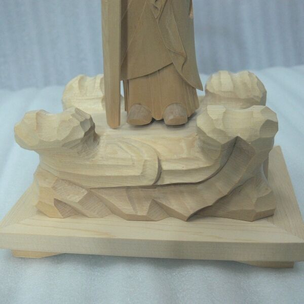 仏像☆ヒバ材 跋陀婆羅菩薩像(バッタバラ)6.5寸☆全高 約30cm | お仏壇