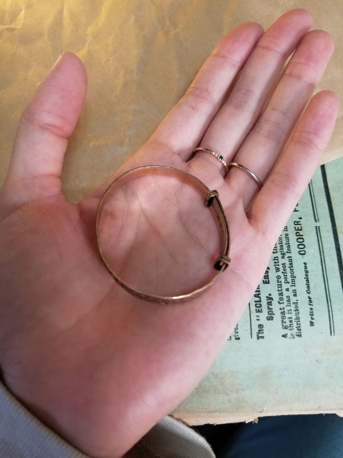 子供用バングル アンティーク ROLLED GOLD イギリス製 | IgnAPoat