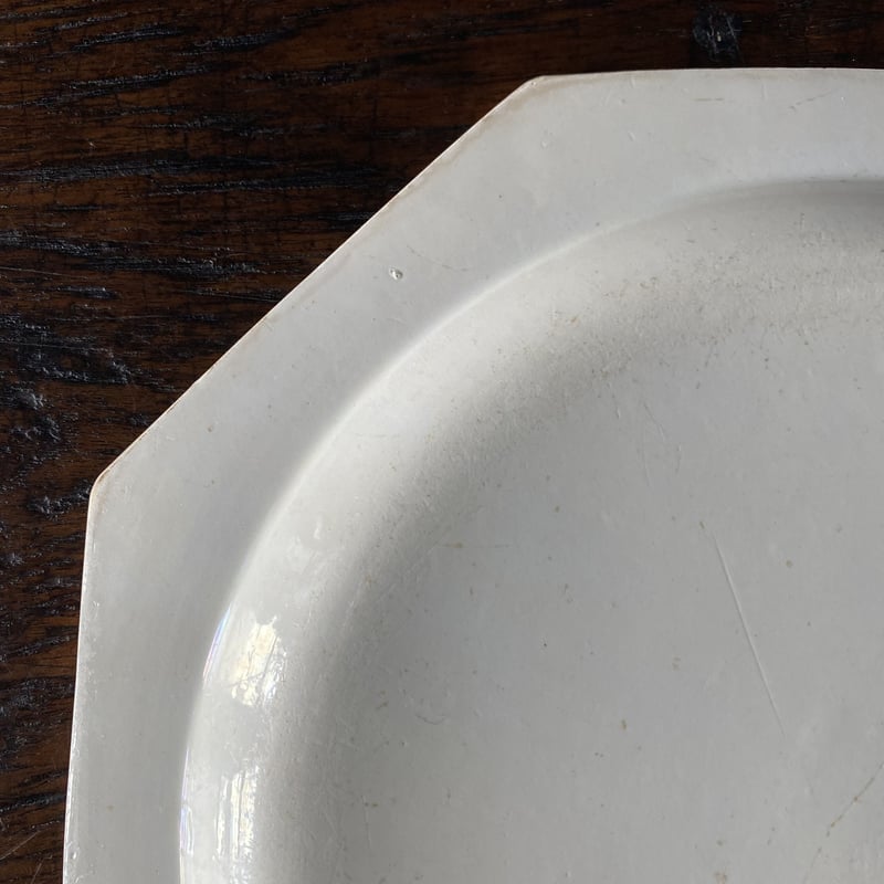 クレイユ 1800年代前半 オクトゴナル ダイヤ柄 プレート プレート