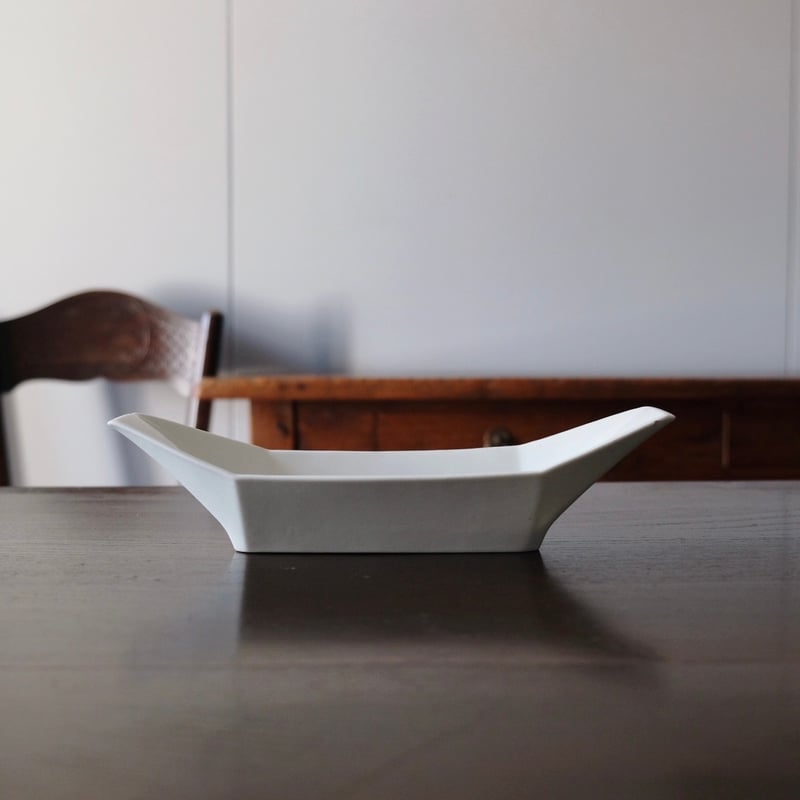 19世紀初期 白磁 舟形ラヴィエ フランス アンティーク 0501741