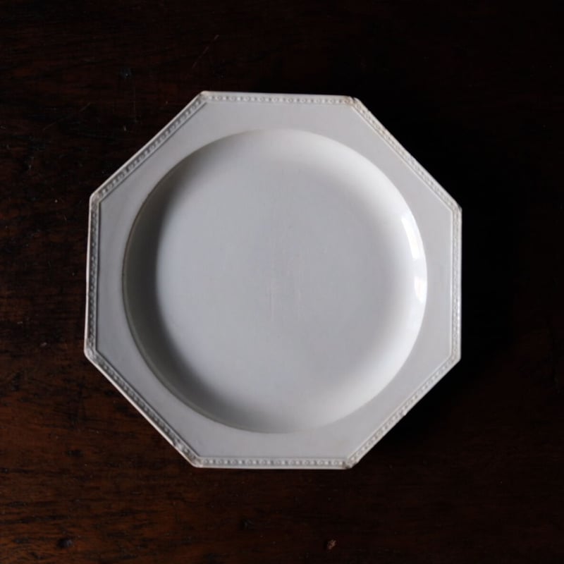 クレイユ 1800年代前半 オクトゴナル ダイヤ柄 プレート プレート