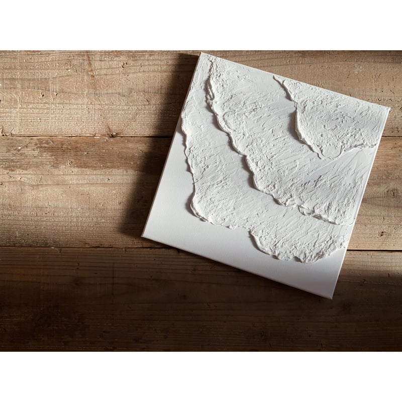 テクスチャーアートパネル white waves | Shorely