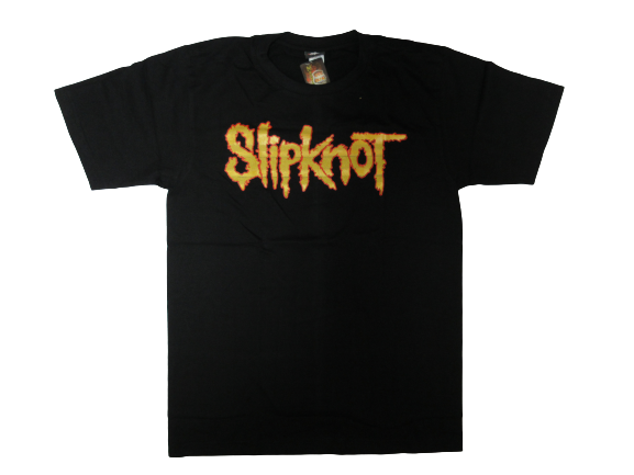 ロックTシャツ SlipKnoT スリップノット ゴールドロゴ｜バンドTシャツ