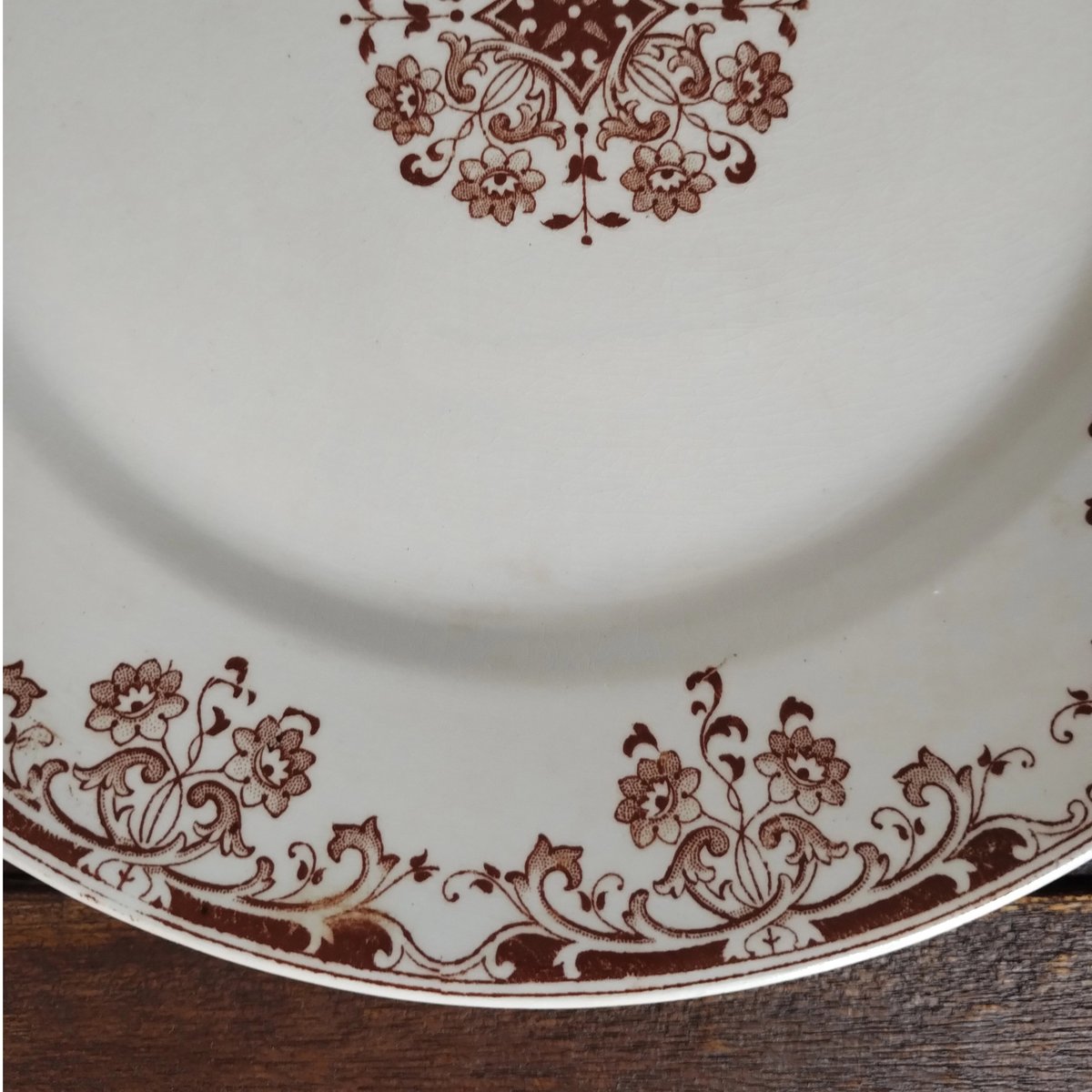 フランスアンティーク プレート 検) ハグオーワー サルグミンヌ