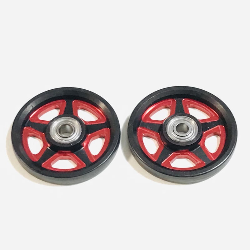 Wアルマイト CNC加工 オールアルミベアリングローラー (17mm) | mindev