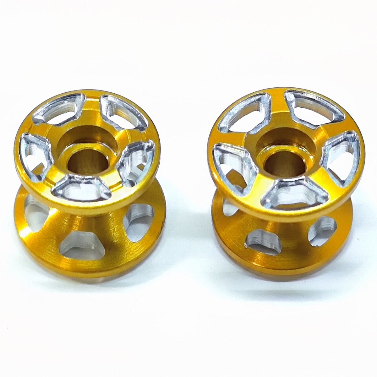 CNC加工 2段アルミローラーセット(13-12mm) #アルマイト #CNC加工 | min