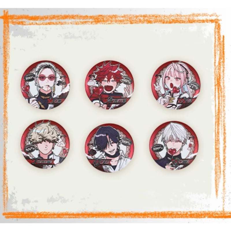 極楽街 ネイ 中国限定 缶バッジ 20個 極楽街 ネイ 中国限定 缶バッジ