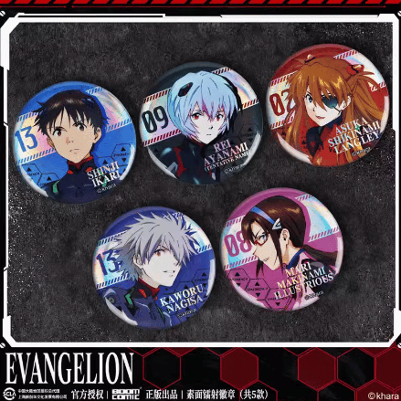 エヴァンゲリオン 渚カヲル 自遊空間コラボ缶バッジ エヴァンゲリオン