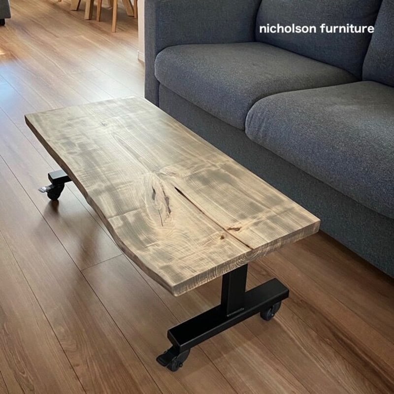 1点物 】一枚板ローテーブル 栃 (トチ ) | ニコルソン家具店