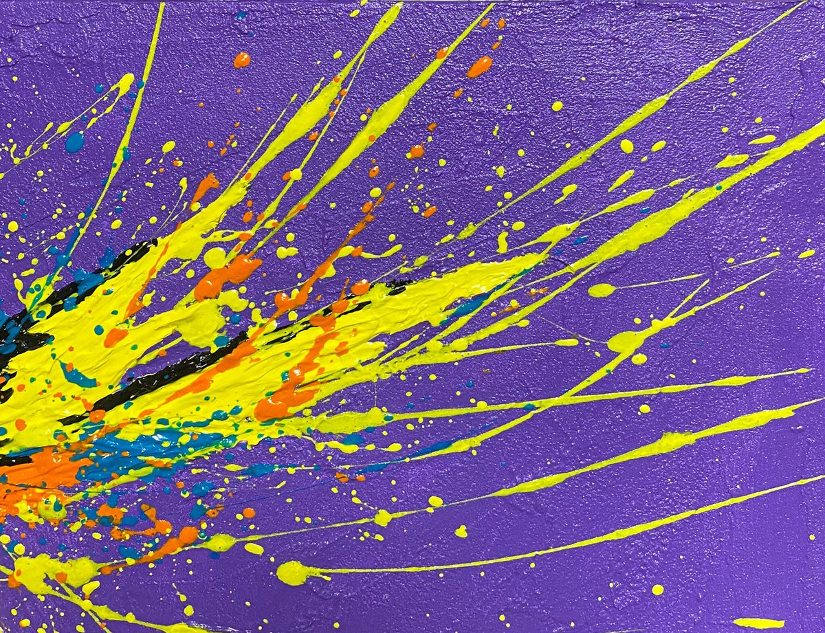 油絵専用朝やけに胸をはる黄色い鳥