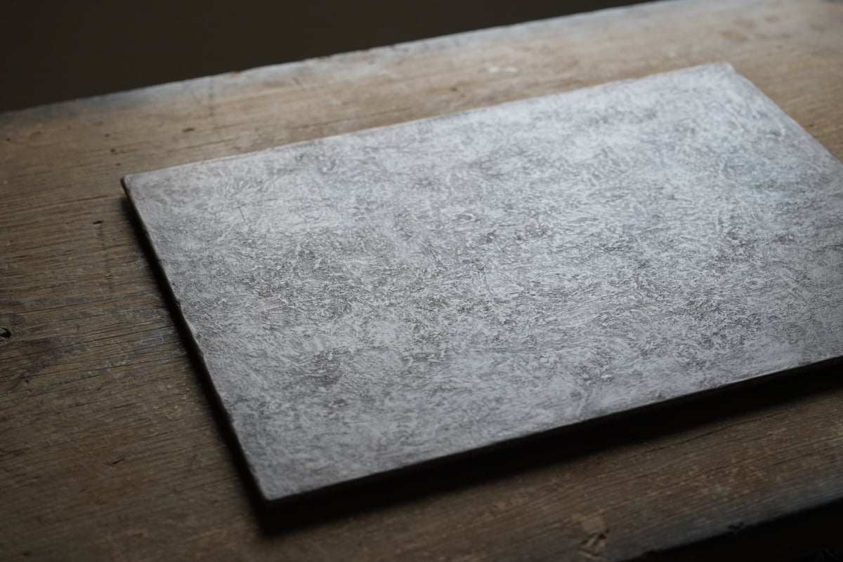 杉田明彦 スレート折敷 2点 杉田明彦 スレート折敷 2点 Akihiko Sugita